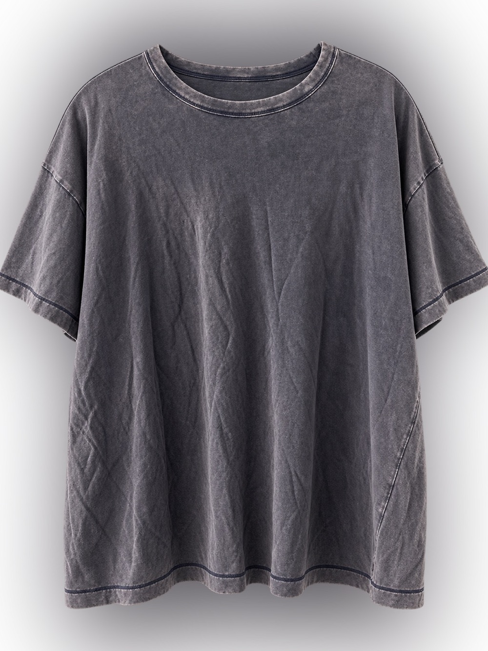 Women’s Washed Charcoal Crewneck T-Shirt